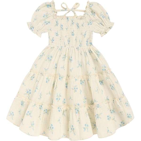 Amazon.com: Baby Princess Dress Dress for Teen Girls Toddler Girls Short  Sleeve Floral Prints Ruffles Princess (Green, 2-3 Years): Clothing, Shoes &  Jewelry
