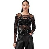 Allsaints Womens Greta Emb Top