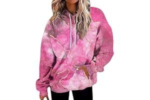 GENERIC ADHOWBEW Oversized Sweatshirt for Women Fashion Y2k Graphic Drawstring Hoodies Sweaters