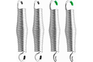 SWAKUTA 4 Pack Swing Springs Heavy Duty Hanging Springs Bag Porch Swing 1408lbs Hammock Hanger Springs for Punching Bags Swings Ceiling Mount Replace, (352lbs x 4)