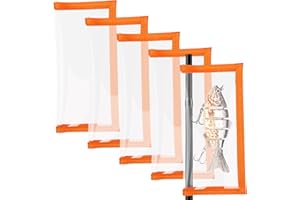 Bombrooster Fishing Lure Wrap-5 Packs Baits Covers Transparent, Fish Hook Protectors Medium Large