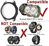 sciuU Huawei Watch GT 4 46mm Case 2 Pack TPU Screen Protector Black Silver view 5