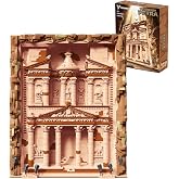 Treasury Architecture Building Blocks with Lights for Adults 3989 Pcs | 3D Roman Temple Wall Art Model, Mountable or Tabletop Decor, Gift for Architecture Lovers and History Collectors