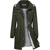 Bloggerlove Rain Jacket Women Lightweight Raincoat Waterproof Windbreaker Striped Climbing Outdoor Hooded Trench Coats S-XXL