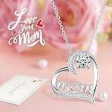 Hnustbo Preserved Real Rose with Mom Necklace - Perfect Gift for Mothers Day view 4