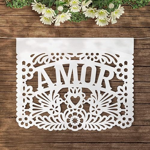 Amazon Com Amor Papel Picado Amor Flags Regular Size Bond Paper