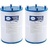 AmiBron C-7367 Dimension One Spa Filter, Compatible with PD075-2000, Dimension One 1561-00, FC-3059, 70759, Replaces XLS-7005, Aladdin 17541, Baleen AK-60035, 75 sqft Hot Tub Filter 2 Pack