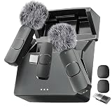 Mini Mic Pro (Latest Model - Wireless Microphone for iPhone, iPad, Android, Lavalier Microphone for Video Recording - iPhone Mic Crystal Clear Recording with USB-C (with Charging Case)