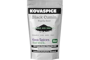 KOVAFOOD Kova Spice Organic Black Cumin Seed, Nigella. Premium Grade - 8oz