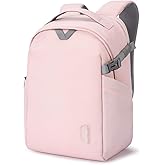 BAGSMART Camera Backpack, DSLR SLR Camera Bag Backpack Fits 15.6 Inch Laptop, Waterproof Camera Case for Photographers and Women,with Rain Cover,Tripod Holder,Pink