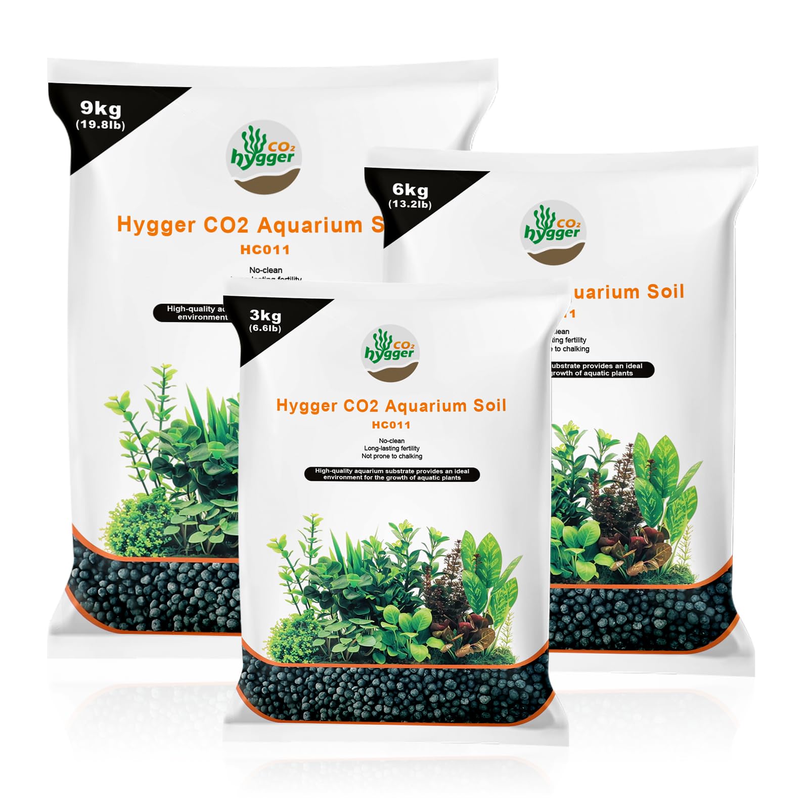 thumbnail image 2 of Hygger CO2 Aquarium Soil - Natural Plant Substrate For Aquatic Plants & Shrimp Tanks (6.6 Pounds) 2 of 5