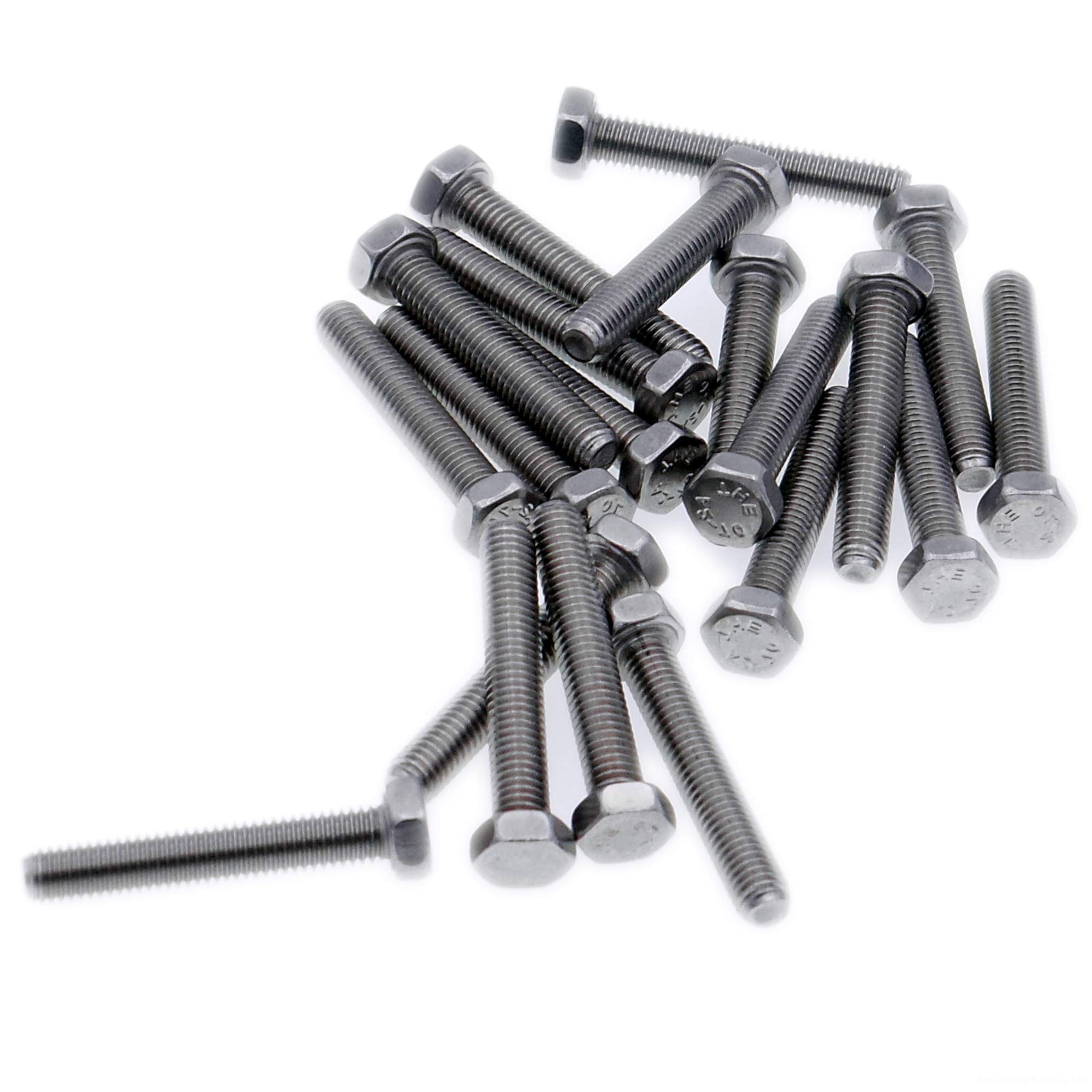 M5 (5mm x 22mm) Hex Bolt (Fully Threaded Setscrew) - Stainless Steel (A2) (Pack of 20)