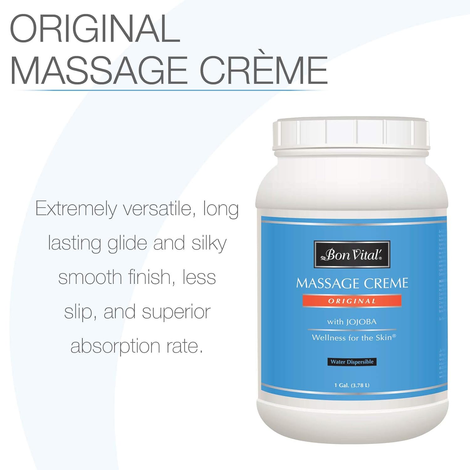 Bon Vital' Original Massage Crème for a Versatile Massage Foundation to Relax Sore Muscles & Repair Dry Skin, Revitalize Skin and Lock in Moisture, Allows for Muscle Manipulation, 8 Ounce Tube: Industrial & Scientific