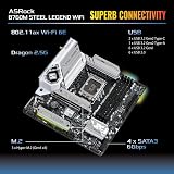 ASRock B760M STEEL LEGEND WIFI Micro ATX Motherboard LGA1700 DDR5 PCIe 5.0 3x view 7