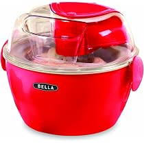 Amazon.com: BELLA 13716 Ice Cream Maker, 1-Liter, Red: Home & Kitchen