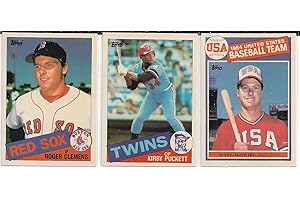 1985 Topps Baseball Card Set Contains 792 Cards including Clemens Puckett McGwire Rookies.