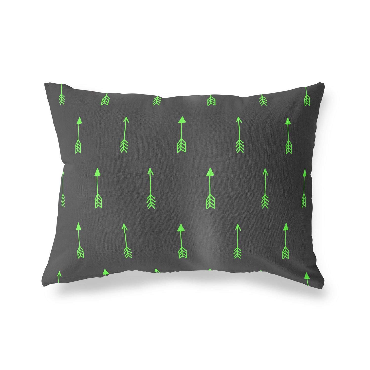 Bonamaison Decorative Cushion Cover Neon Green & Fume, Throw Pillow Covers, Home Decorative Pillowcases for Livingroom, Sofa, Bedroom, Size: 35x50 Cm - Designed and Manufactured in Turkey