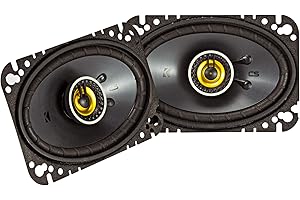 Kicker 46CSC464 CS-Series CSC46 4x6-Inch (100x160mm) Coaxial Speakers, 4-Ohm (Pair)