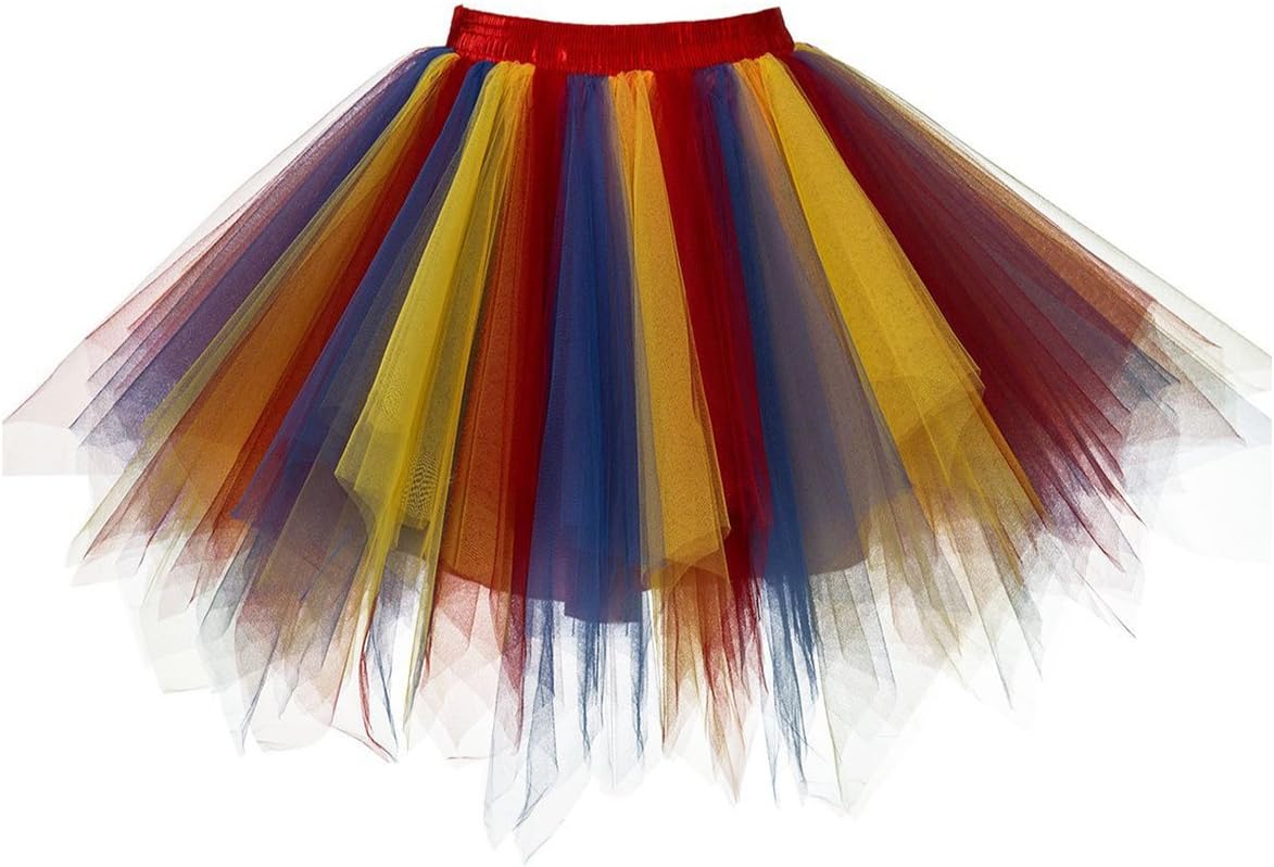 Dressever Vintage 1950s Short Tulle Petticoat Ballet Bubble Tutu