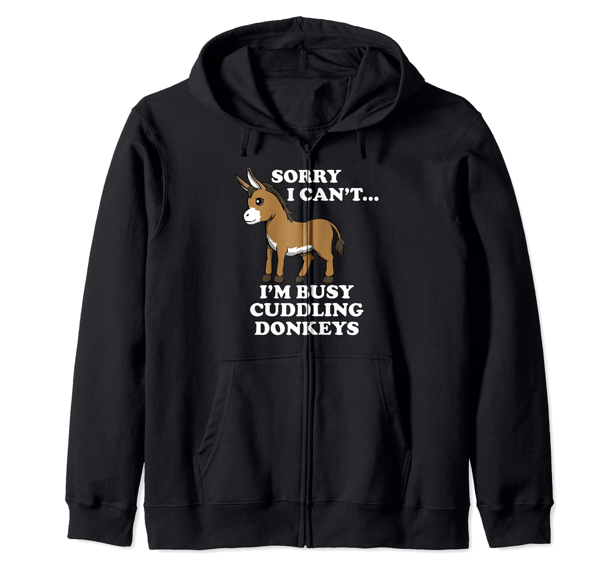 Baby Donkey Funny Baby Mule Zip Hoodie