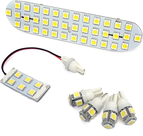 Amazon トヨタ ヴィッツ130系 Ledルームランプ 高輝度led 車内ランプ 室内灯 純正交換 ホワイト 64灯 純正交換 ルームランプ 車 バイク