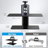 BoYata Monitor Stand Riser Adjustable Height Desk Organizer Metallic view 3