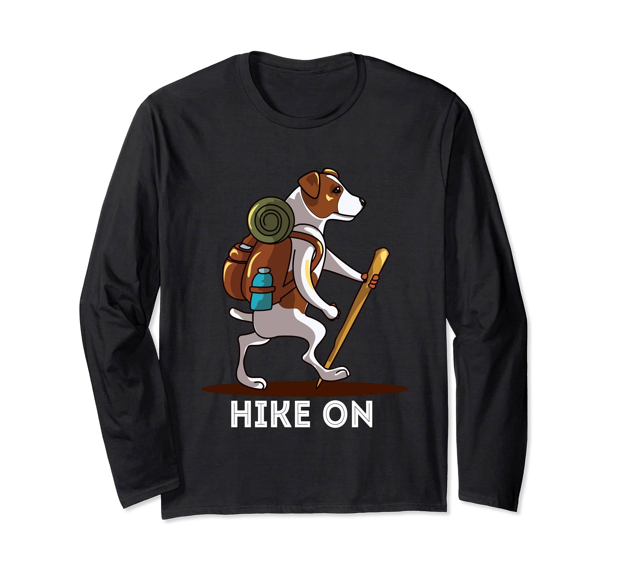 Jack Russell Dog Love-r Mountain Hiking Hiker Long Sleeve T-Shirt