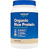 Nutricost Organic Rice Protein Powder (2 LB) - Gluten-Free, Non-GMO (from Brown Rice)