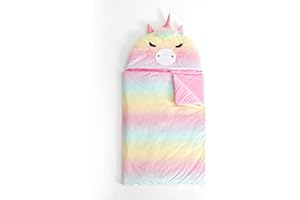 Heritage Kids Figural Pandacorn Soft Plush Hooded Sleeping Bag