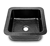 Monarch Abode 12-inch Hand Hammered Matte Black