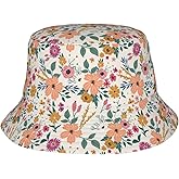 Pink Purple Butterfly Bucket Hat Summer Packable Fisherman Cap Beach Travel Sun Hat for Unisex Men Women