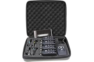 YIWENG Fishing Alarm, Wireless Digital Fishing LED Alarm Alert Set 4 Fishing Bite Alarm + 1 Receiver with LCD Screen Indicato