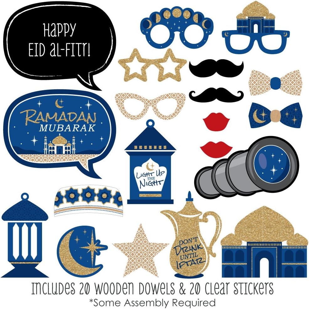 Amazon Com Big Dot Of Happiness Ramadan Eid Mubarak Photo Booth
