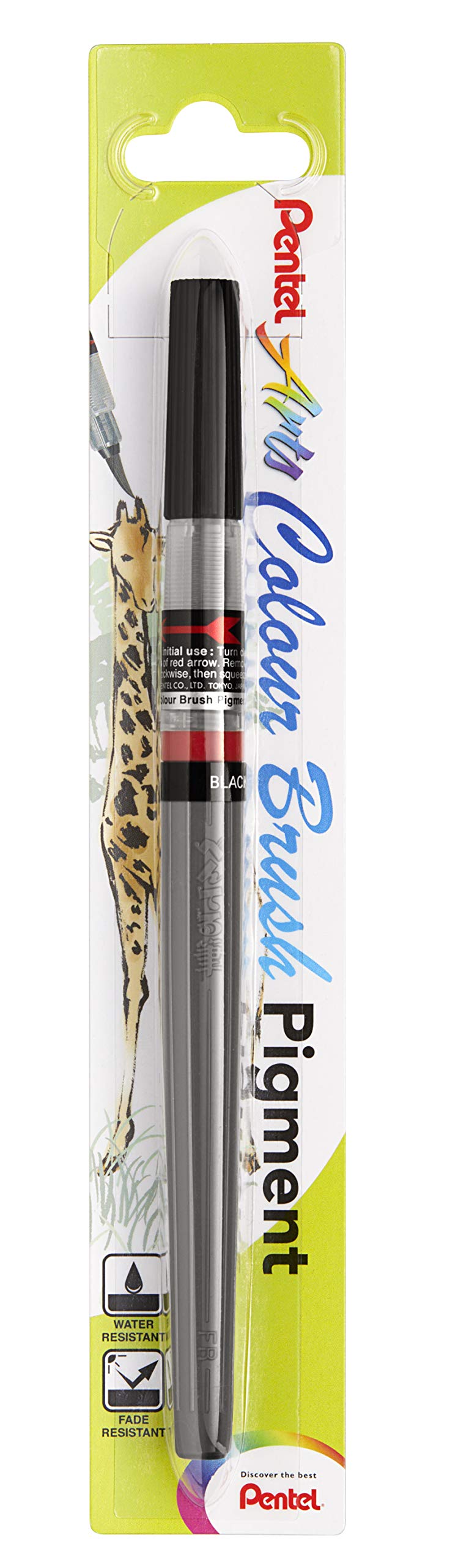 Pentel Colour Brush Pigment Ink - Black