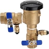 1" 720A Pressure Vacuum Breaker Assembly, Brass Backflow Preventer Valve | for Lawn Irrigation, Garden Watering &amp; Commercial Water Systems, Max 400 PSI