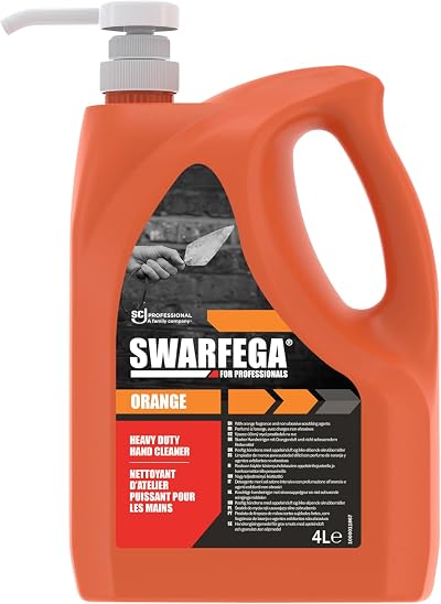 Deb Swarfega Orange Hand Wash 4L Cartridge Solvent Free Heavy Duty
