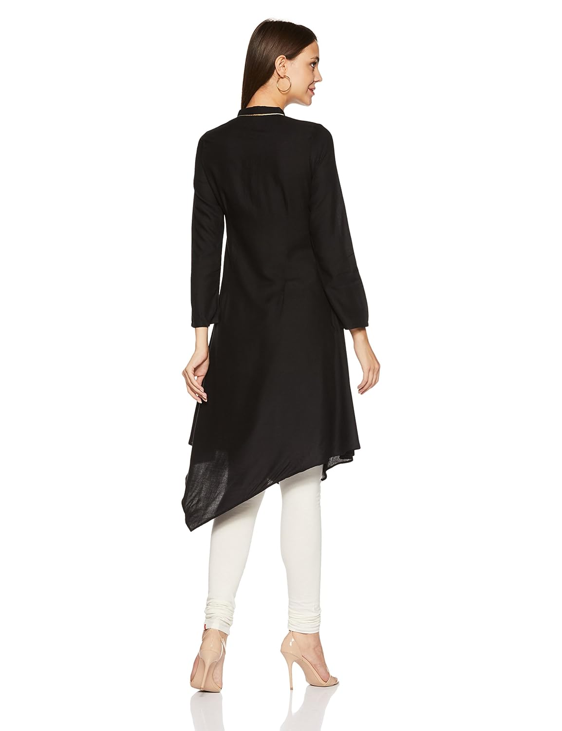 w for woman women's asymmetrical hemline kurta