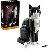 LEGO Ideas Tuxedo Cat - Building Sets for Adults, Ages 18+ - DIY Crafts Kit for Home Decor, Living Room or Bedroom - Gift for