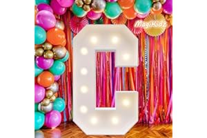 MAGIKIDZ Marquee Letter, 3FT Marquee Light up Letters,LED Light Up Letter C-DIY Party decorations, elevate your events with marquee letters 3 feet tall, perfect for Party, Birthday, Baby Shower