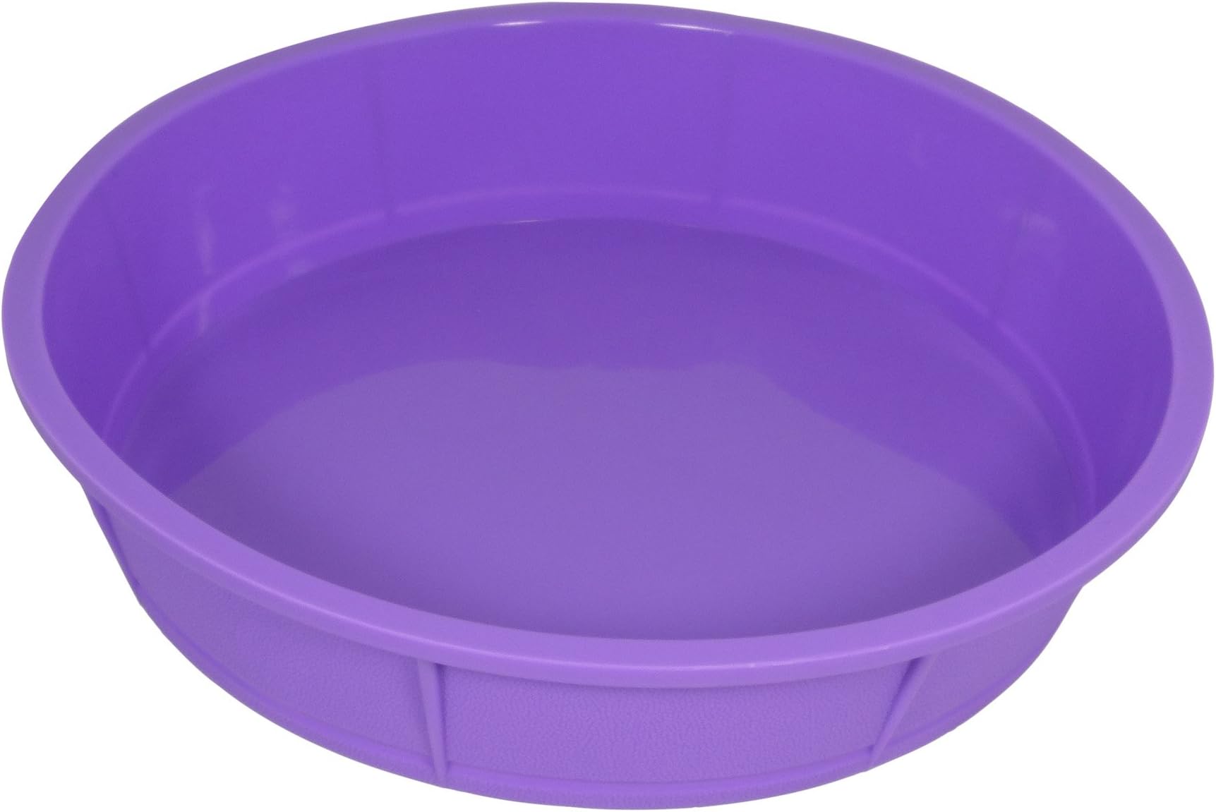 Bakerpan Premium Silicone Round Cake Pan, Round Mold, 10 Inches (Purple, 1)
