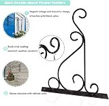 KEENSUNI 2Pcs Hanging Basket Bracket Iron Plant Hanger Wall Hooks view 4