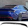 NEESPOC Rear Window Roof Spoiler Visor Wing Compatible with Hyundai Elantra SE/SEL/Limited/N Line Sedan 2021-2024 Gloss Black Exterior Accessories