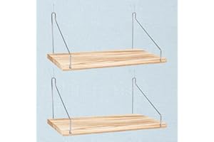 KJSEPHITELIAN 2-Pack Cubicle Shelf For Fabric Walls With Hooks：12x6.0in Wooden Cubicle Shelf Hanging Silver Bracket Use For Office Cubicle Accessories Office Stylish Ations Cubicle Decorations For Women Desk
