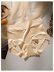 SOLY HUX Women's Satin Silk Briefs Scallop Trim No