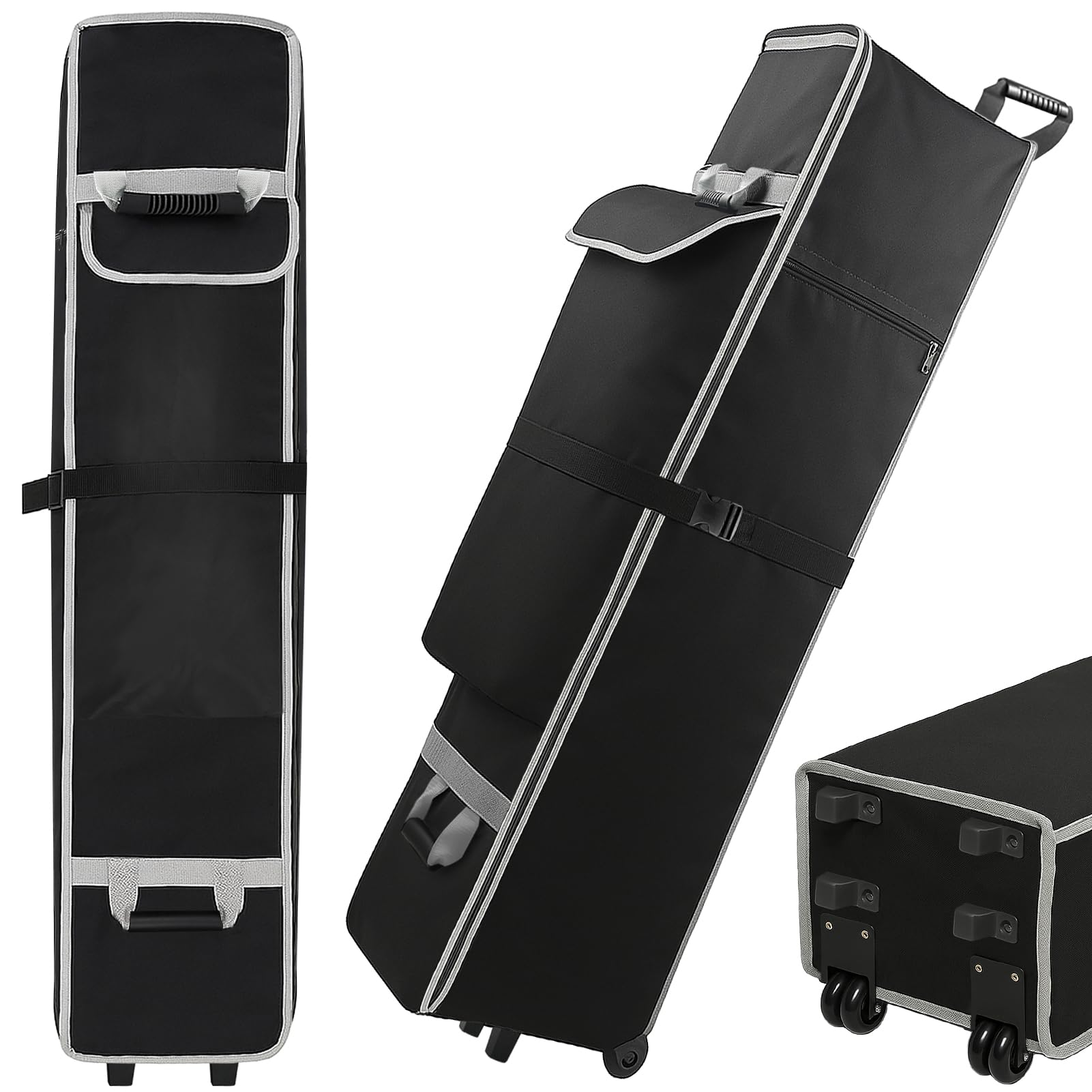 Photo 1 of 10 x 10 x 66in Canopy Roller Bag for Pop Up Canopy Tent with Sturdy Handles and Pocket, Wheeled Storage Bag for 10 x 10 Canopy Tent, Tent Bag Replacement Part, 800D Waterproof Oxford Fabric