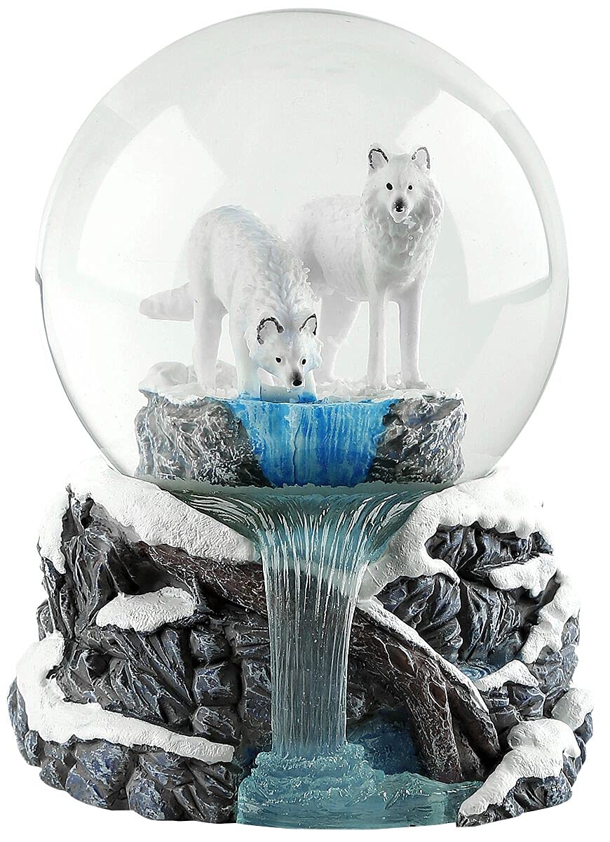 Nemesis Now B3652J7 Warriors of Winter Lisa Parker Snowglobe 14.5cm White, Resin and Glass