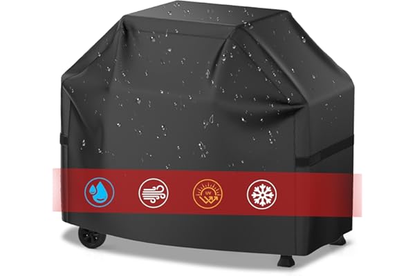 Grill Cover, 58 inch BBQ Gas Grill Cover for Outdoor Grill, Waterproof, Anti-UV, Rip-Proof, Fade Resistant Material, Barbecue