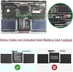 A1708 A1713 Laptop Battery Replacement for MacBook