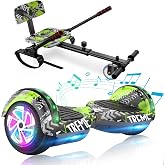 CBD Scooter with Corlorful LED Lights,6.5" Wheels, Dual 300W Motor Scooter for Kids Girls Boys Adults, All Ages