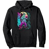 Godzilla Neon Mechagodzilla Movie Pullover Hoodie